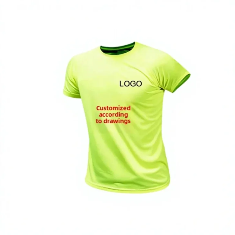 Summer-Crew-neck-Polyester-T-shirt-Lettering-logo-Promotional-Cultural-Wear-Quick-drying-Fine-dot-Breathable-Short-sleeve