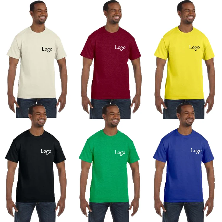 Summer-Custom-Printed-Logo-T-Shirts-180g-Pure-White-Men-Tops
