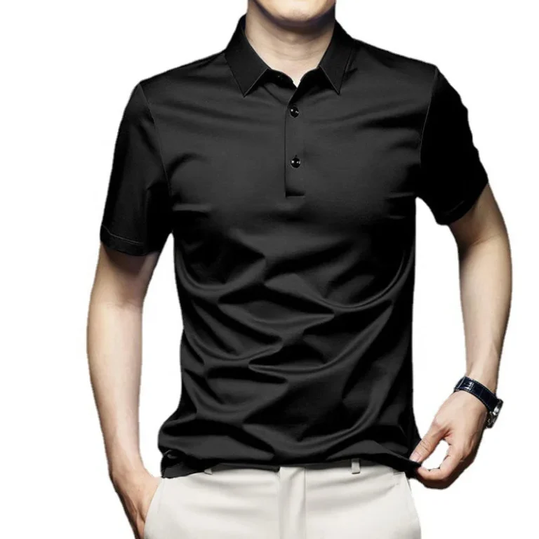 Summer-Ice-Silk-Cotton-Polo-Shirt-Men-Plus-Size-Short-Sleeve-Breathable-Business-Polos-Mens-Casual-T-shirt
