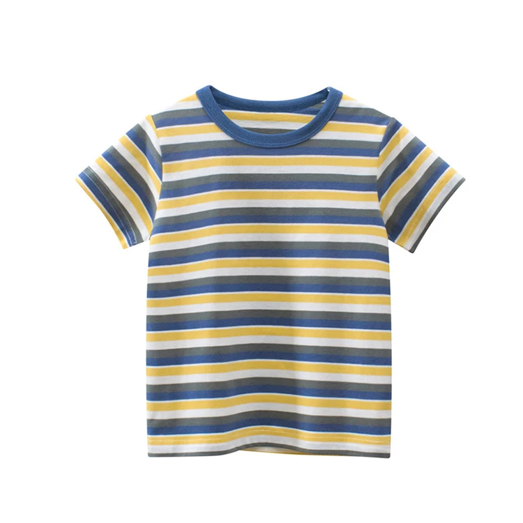 Summer-Kid-Clothes-100-Cotton-Short-Sleeve-Stripe-Baby-Boys-T-Shirt