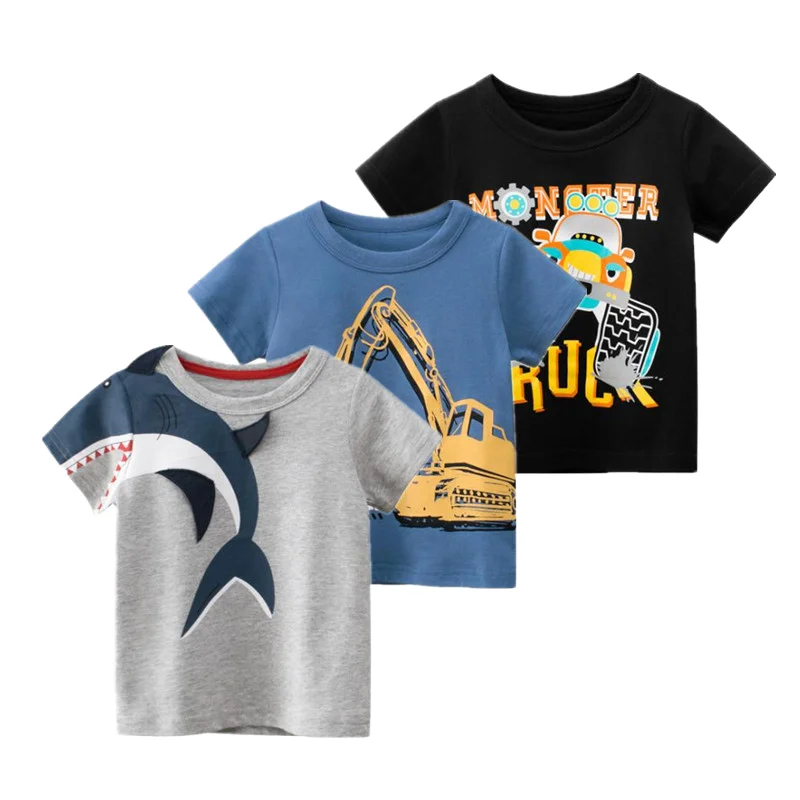 Summer-Kids-Clothing-New-Design-Cotton-Short-Sleeved-T-Shirt-for-Male-Babies-Casual-Style-Size-2-8T