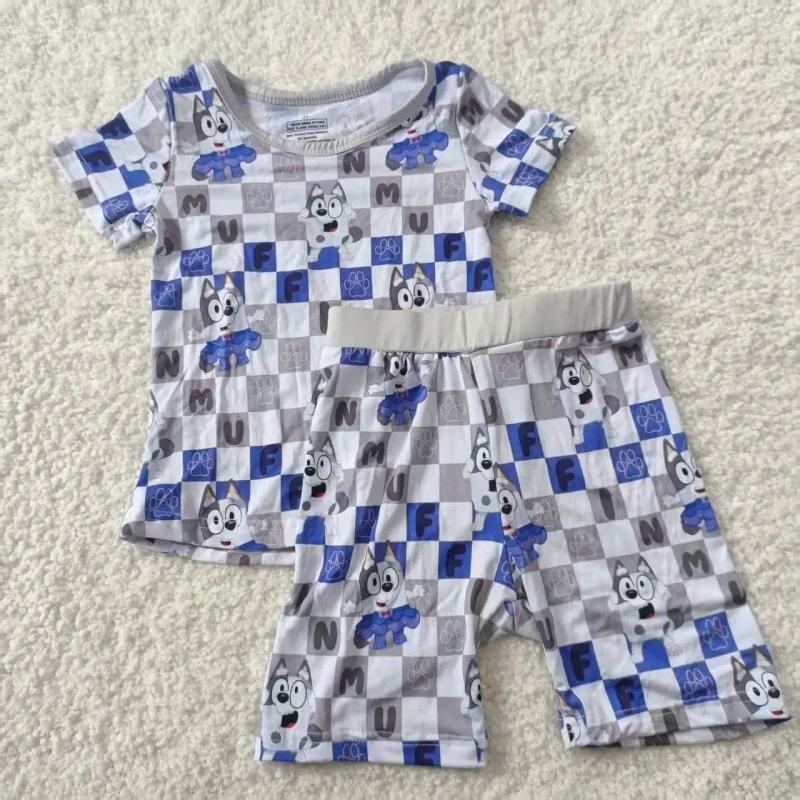 Summer-Kids-Clothing-Set-New-Style-Short-Sleeve-T-Shirt-Shorts-Sets-for-Boys-Girls-Baby-Bamboo-Fiber-Sets