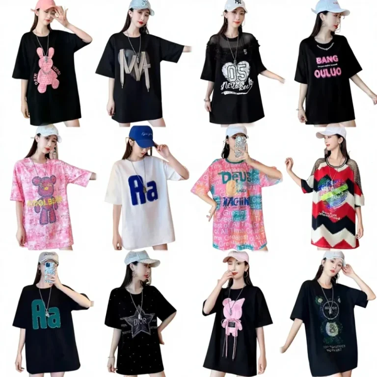 Summer-Large-Size-Half-Sleeve-Womens-Factory-Direct-Sales-Womens-Short-Sleeve-T-shirt-T-shirt