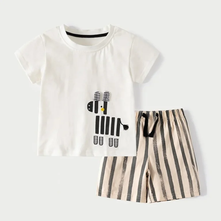 Summer-Little-Boys-Cotton-Baby-Clothing-Set-Printed-T-Shirt-Tops-Shorts-Casual-Style-Childrens-T-Shirt-Shorts-Outfit