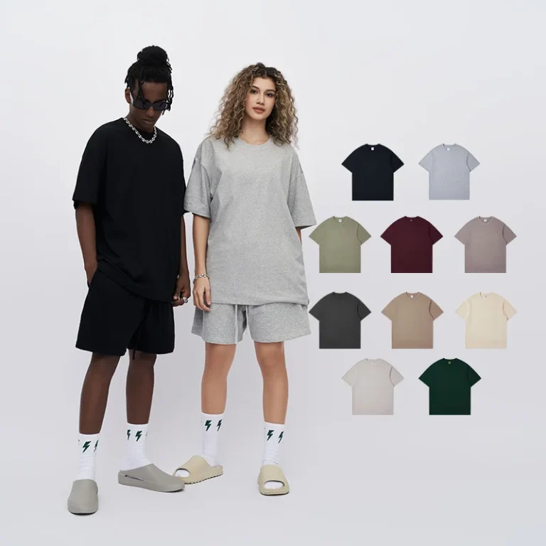 Summer-Mens-Brand-100-Cotton-Short-Sleeve-T-Shirt-Loose-Solid-Color-7A-Antibacterial-Breathable-Front-Logo-Casual-Wear-2