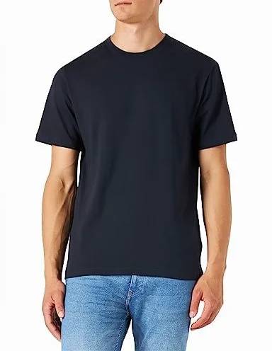 Summer-Mens-Short-Sleeve-T-shirt-O-neck-Solid-Color-Simple-Base-Casual-Tops-Tee