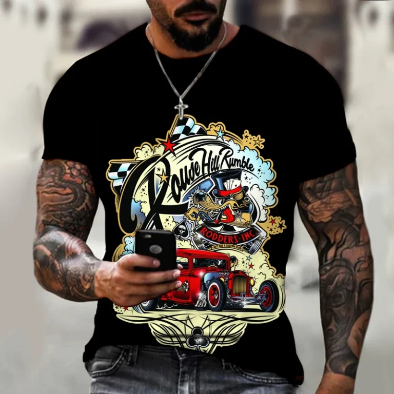Summer-Mens-T-shirt-American-Casual-Top-100-Polyester-Good-Quality-Male-T-shirt-Plus-Size
