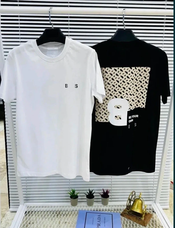 Summer-New-Fashion-Short-Sleeved-T-shirt-Double-Color-Embossed-Printing-Mens-and-Womens-Casual-Tops-Versatile-Fashion-T-shirt-1