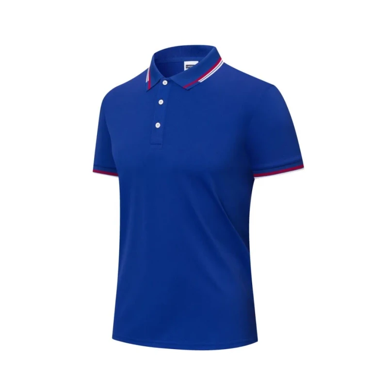 Summer-New-Mens-Polo-Shirt-100-Cotton-Woven-Sports-Leisure-Printed-Short-Sleeved-Business-T-shirt