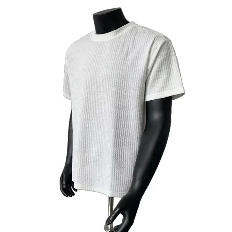 Summer-New-Mens-Solid-Blank-Short-sleeved-T-shirt-Fitness-Sports-Anti-pilling-Regular-Fit-American-Casual-180g-Woven