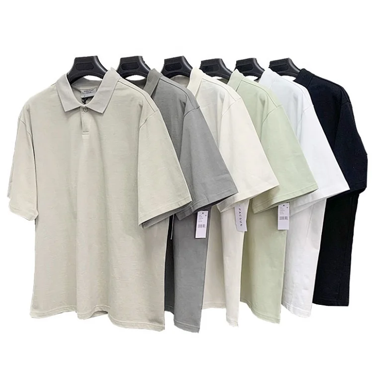 Summer-New-Streetwear-100-Cotton-Unisex-Plain-Oversized-Polo-T-Shirt-Half-Sleeve-Turn-Down-Collar-Plus-Size-Mens-Polo-Shirt
