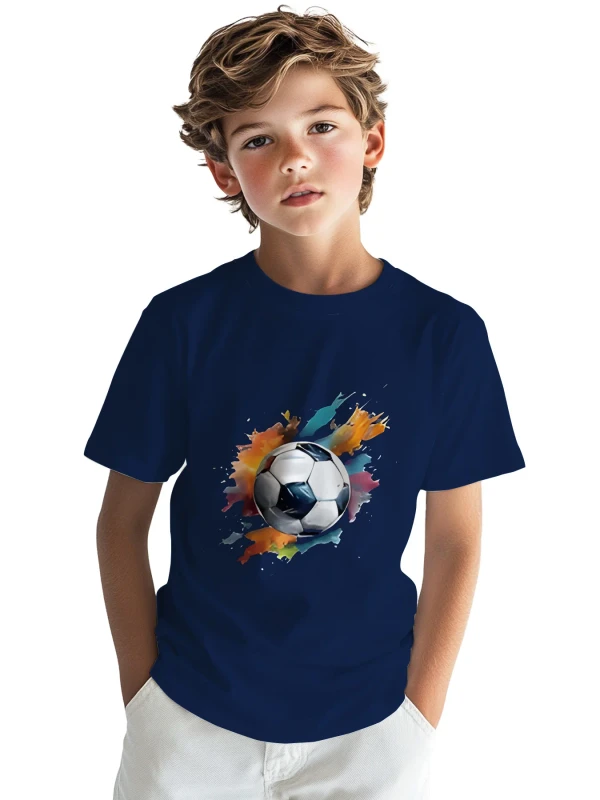 Summer-New-Trendy-Fashion-High-Quality-Simple-Printed-Boys-Short-Sleeve-Round-Neck-T-shirt-Top