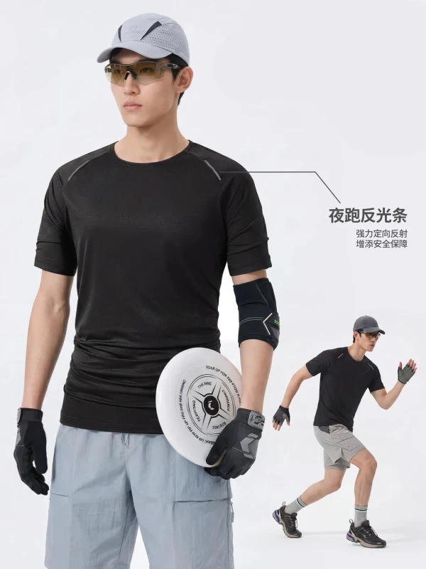 Summer-Quick-Dry-Printed-Mens-Loose-Crewneck-T-Shirt-Breathable-Running-Fitness-Training-Sport-Top-1