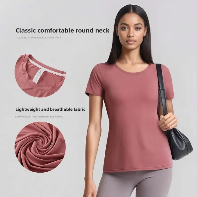 Summer-Quick-Dry-Spandex-Polyester-Skinny-Crew-Neck-Sport-T-Shirts-for-Women-Gym-Short-Sleeves