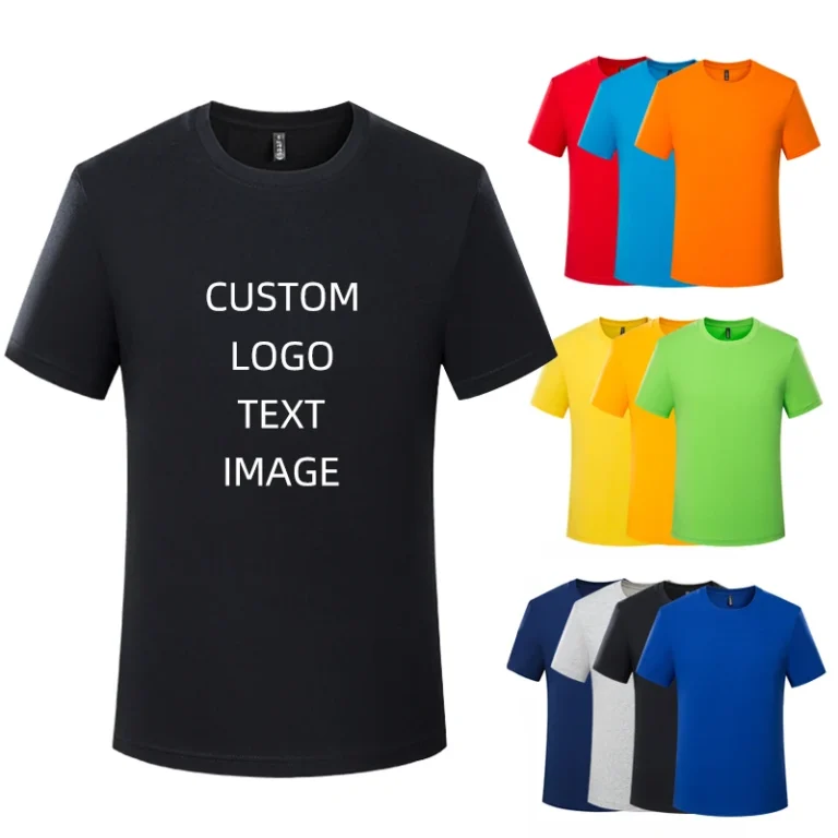 Summer-Short-Sleeve-Custom-Logo-Printing-Pure-Cotton-Solid-Color-Kids-Baby-Girl-Boy-Parent-child-T-Shirts