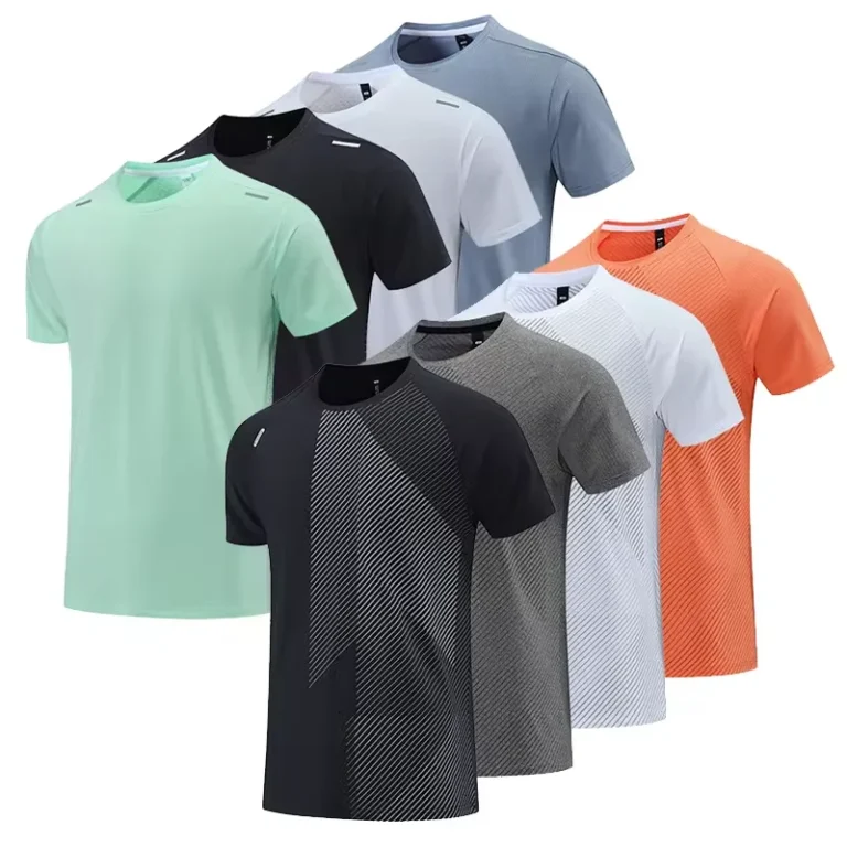 Summer-Short-Sleeved-Sports-T-shirt-Mens-Casual-Quick-Dry-Running-Fitness-Training-t-Shirt
