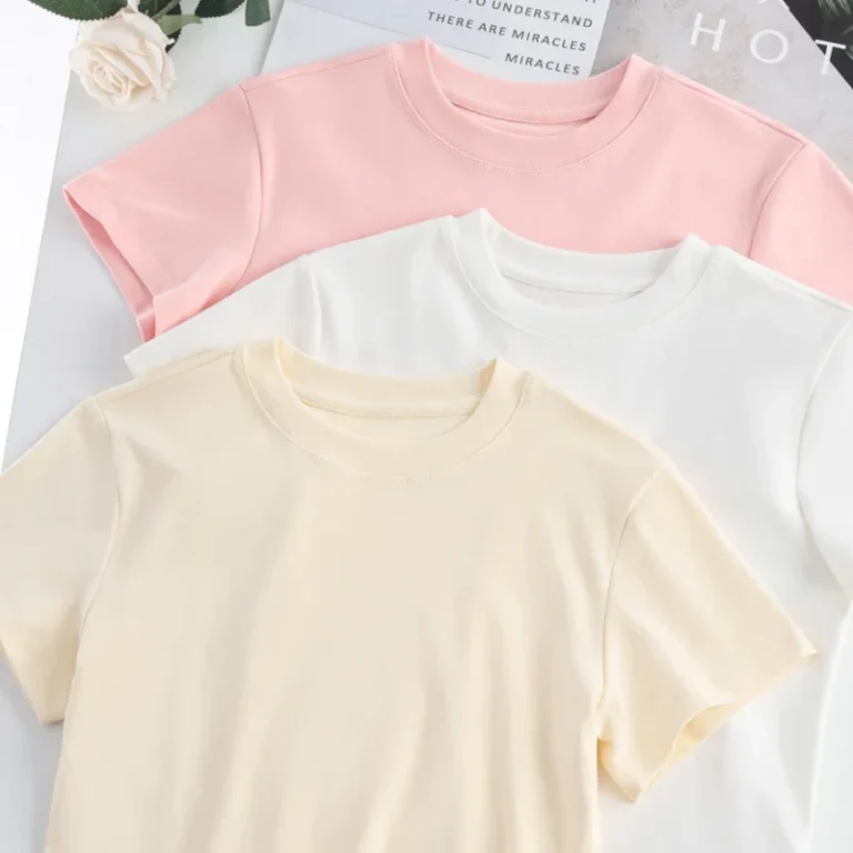 Summer-T-shirt-Womens-Custom-Printed-Girls-T-shirt-Short-Sleeve-Crew-Neck-Cotton-Spandex-Graphic-T-shirt-for-Women
