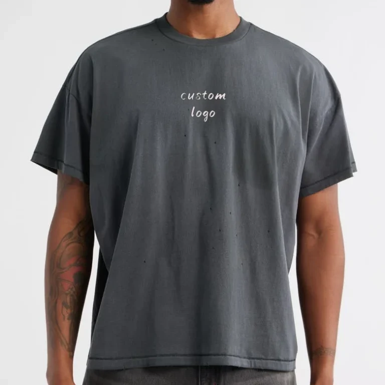 Sun-Fade-Wash-Heavy-Weight-Cotton-100-Knitted-T-shirt-Short-Sleeve-Casual-Acid-Wash-Printed-Logo-Solid-Vintage-t-Shirt