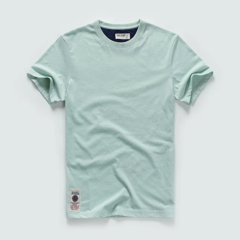 T-Short-Sleeved-T-Shirt-Crewneck-Base-Trend-Slim-Casual-Clothes-MenS-Wear-T-Shirt