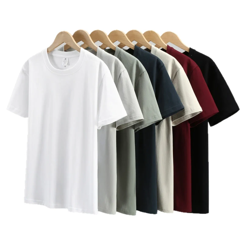 T-shirts-Bulk-Clothing-Supplier-Printing-Logo-100-Cotton-Low-MOQ-Oversize-Thick-Plain-T-shirt-Custom-Mens-T-shirts-1
