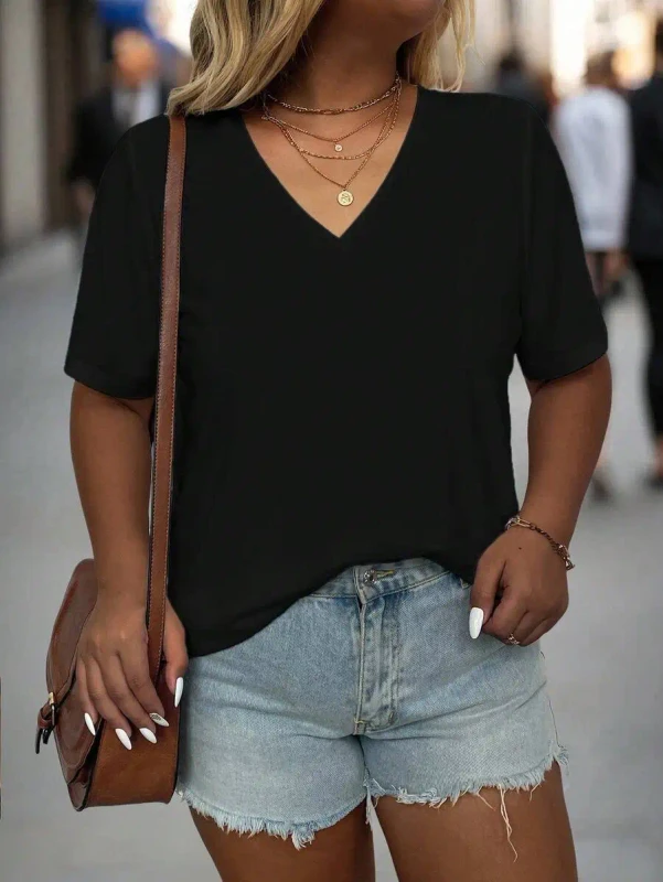 The-New-Vneck-T-shirt-Is-Fashionable-Trendy-and-Comfortablea-Great-Choice-for-Going-Out