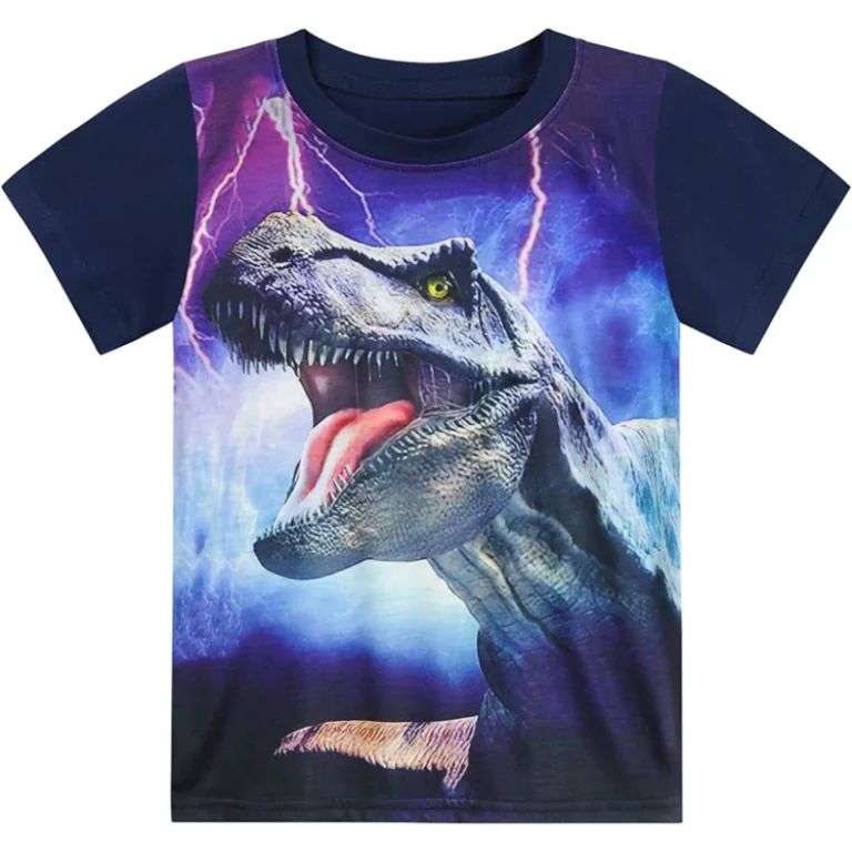 Toddler-Boys-Shirt-Dinosaur-Short-Sleeve-3D-T-Shirt-Summer-Kids-Animal-Graphic-Tops-Tees