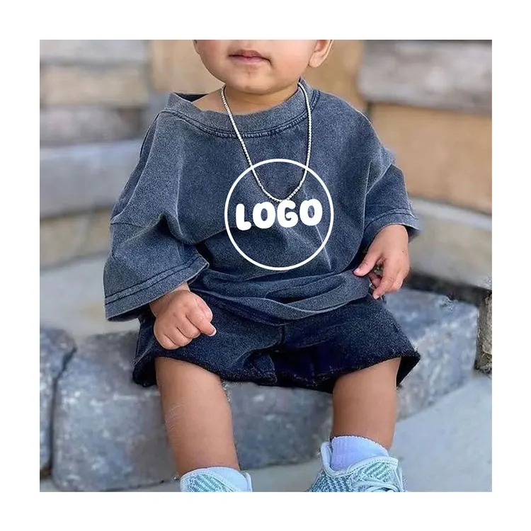 Toddler-Boys-Vintage-Stone-Washed-Oversized-T-Shirt-Custom-Printed-Kids-Streetwear-100-Cotton-Drop-Shoulder-Tee