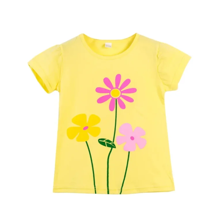 Toddler-Kids-Comfortable-Lovely-Girls-Summer-Short-Sleeve-Cartoon-T-shirts