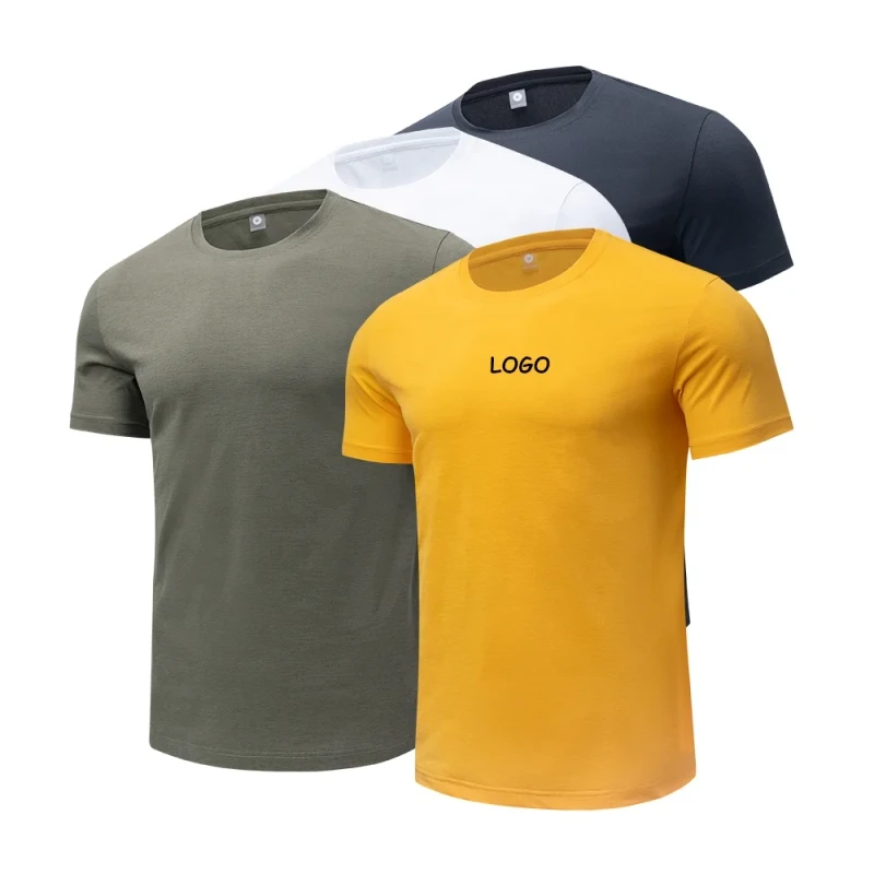 Top-Quality-Custom-Solid-Printing-Workout-Sportswear-Polyester-Quick-Dry-Shorts-Sleeves-T-shirt-for-Men