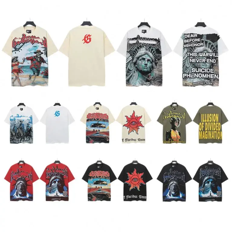 Top-Quality-Heavyweight-100-Cotton-Tshirt-Retro-Loose-T-Shirt-Brick-Graffiti-Printed-Rhinestones-Mens-T-Shirt
