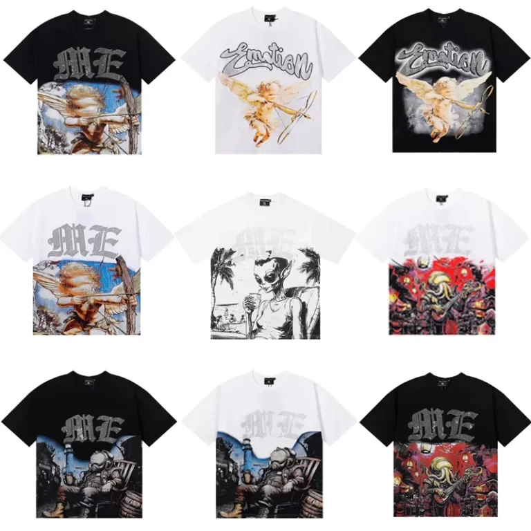 Top-Quality-Mixed-EMOTION-American-Brand-Retro-Rhinestone-Logo-Cotton-Round-Neck-Short-Sleeved-T-shirt-Trendy-Hip-Hop-For-Men