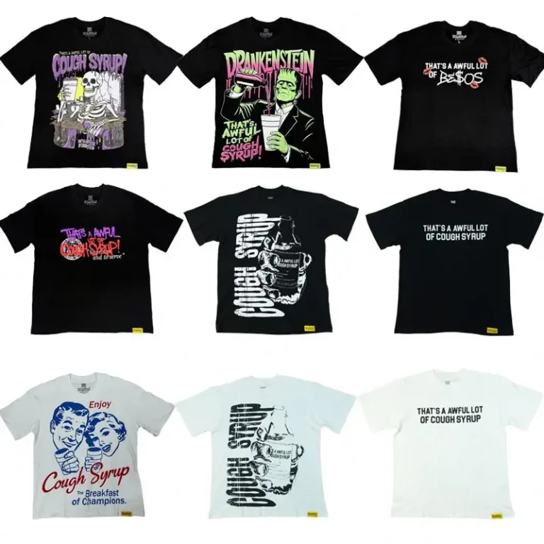 Top-Quantity-THATS-a-AWFUL-LOT-of-COUGH-SYRUP-T-shirts-Classic-Print-Cough-Syrup-Tee-Mens-Short-Sleeved-for-Men