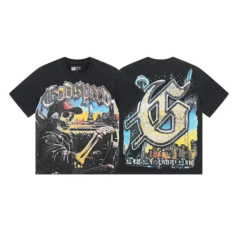 Trendy-Collectible-Mens-Drop-Shoulder-Oversized-Short-Sleeve-T-Shirts-100-Cotton-Eco-Friendly-Breathable-260g