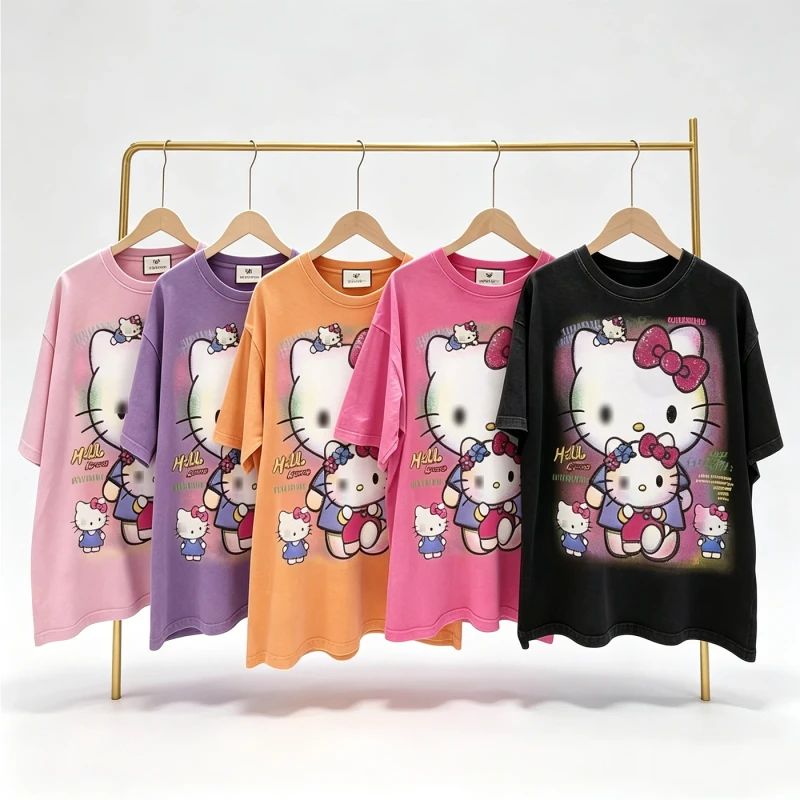 Trendy-Vintage-Washed-Graphic-T-shirt-Women-Casual-Short-Sleeve-Streetwear-Oversized-T-shirt
