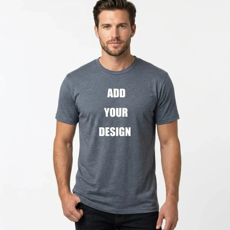 Tri-Blend-Tshirt-Mens-Performance-Heather-Grey-T-Shirts-Men-Graphic-T-shirt-Unisex