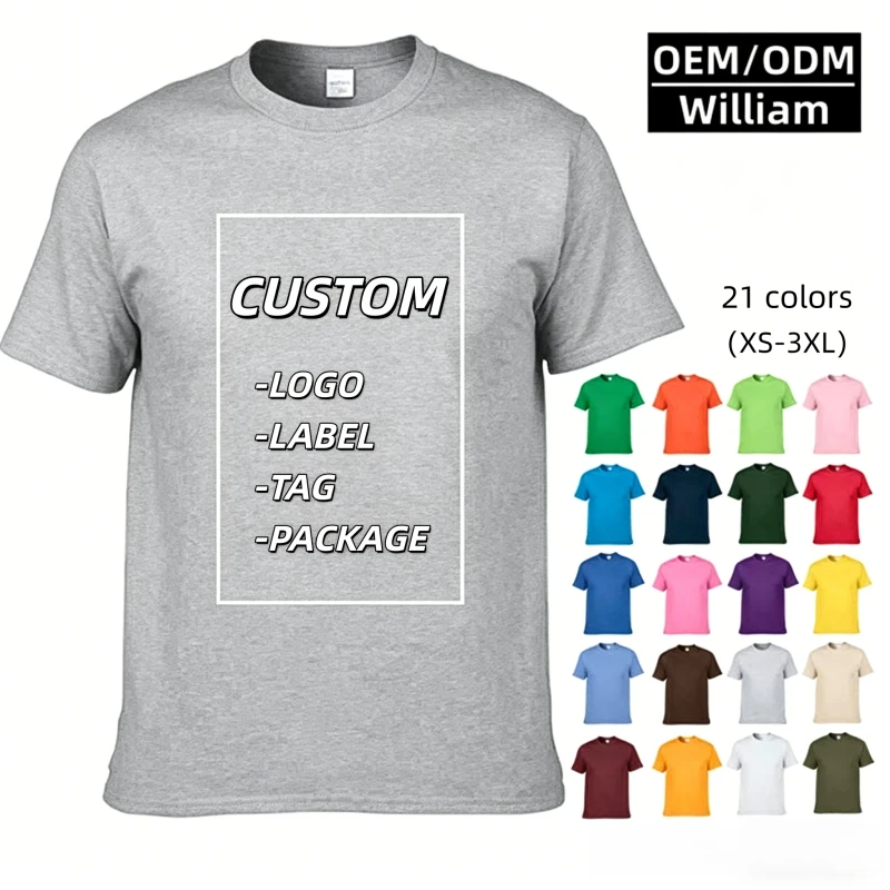 Tshirt-High-Quality-100-Cotton-Black-Plus-Size-Mens-T-shirts-Personalized-t-Shirts-Custom-Printing-Logo-for-Men-2