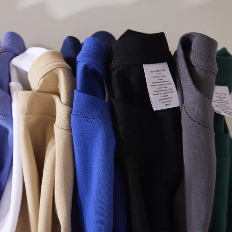 Unisex-100-Cotton-Crew-Neck-T-Shirt-Solid-Color-Regular-Fit-Loose-Fit-230-Gram-Knitted-Fabric-Custom-Logo-Printing