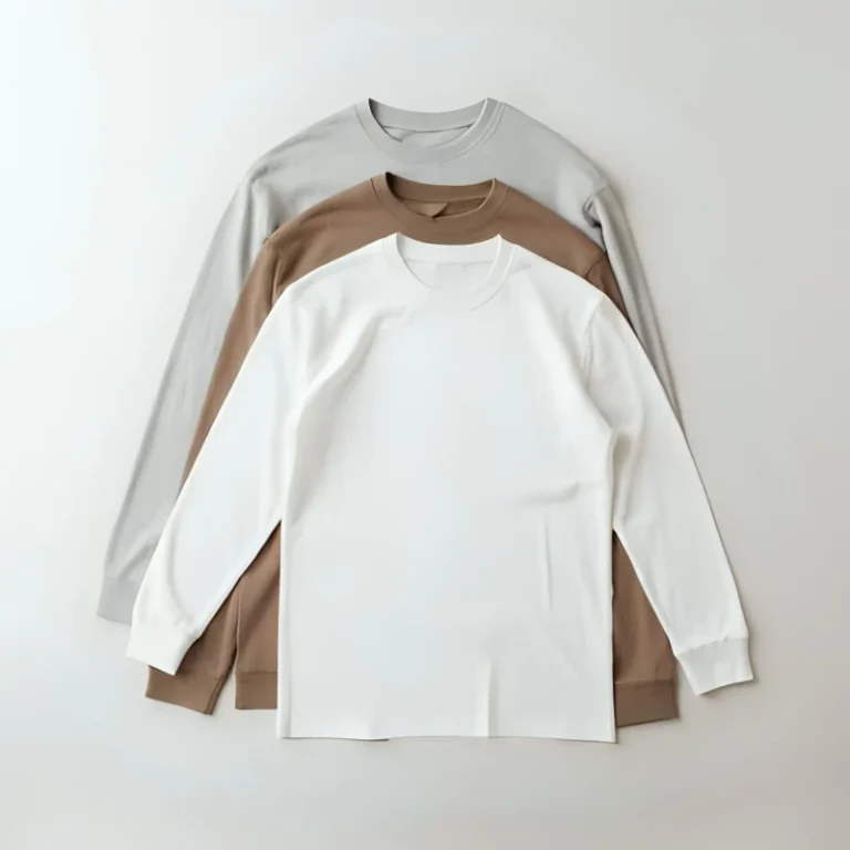 Unisex-100-Cotton-Long-Sleeved-T-Shirt-Customized-Solid-Plain-Oversized-Heavyweight-Hip-Hop-Style-Loose-Fit-All-Seasons-Knitted