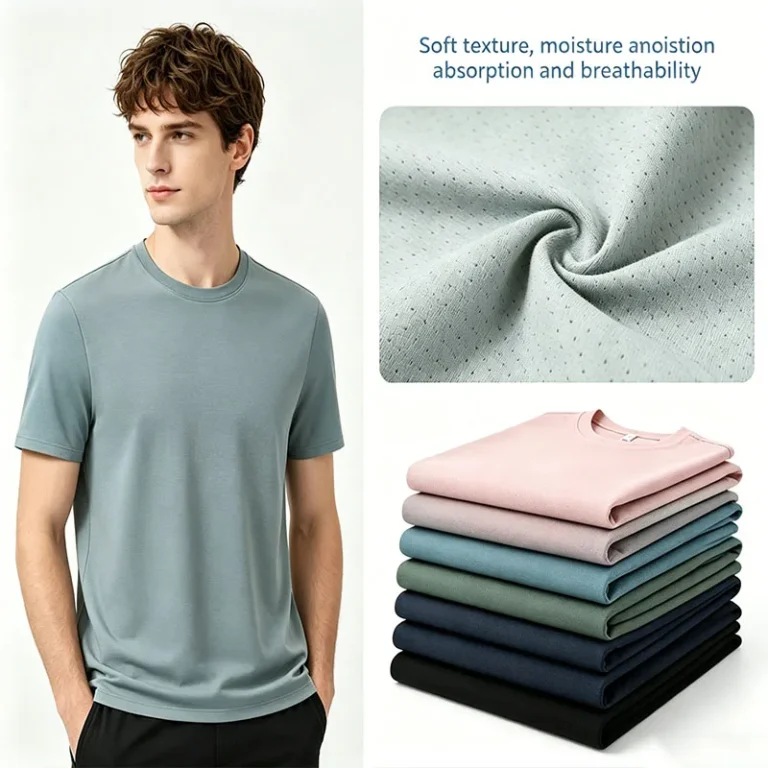 Unisex-100-Polyester-Crew-Neck-T-Shirt-Breathable-Mesh-Quick-Dry-Casual-Tee-1