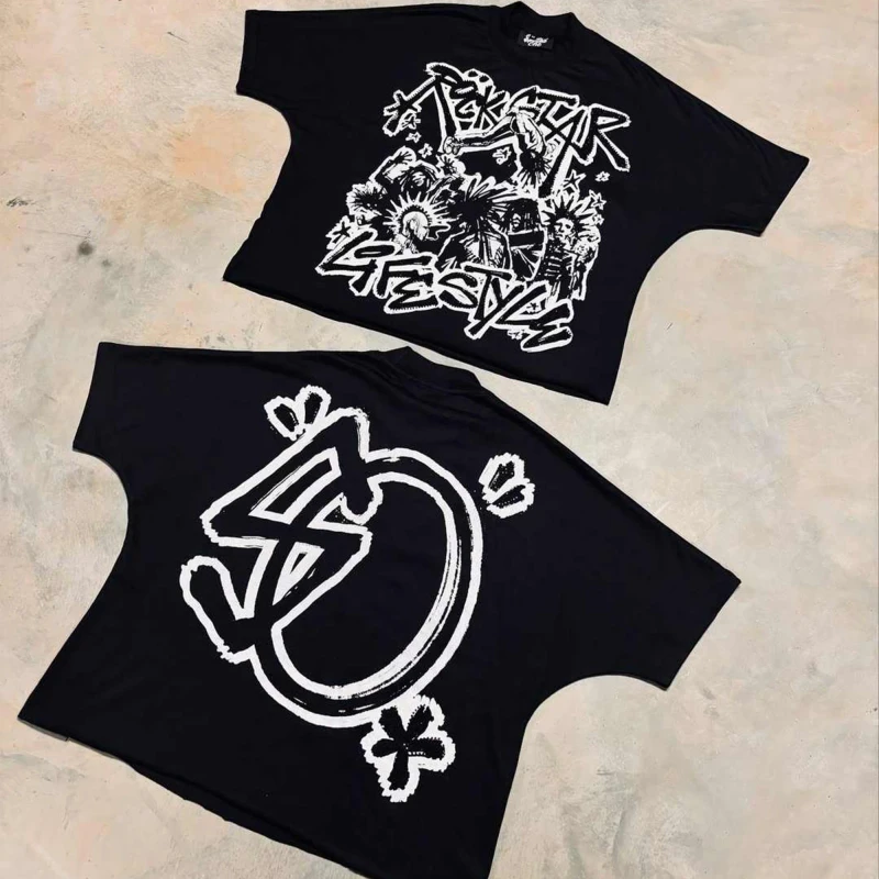 Unisex-100-Premium-Cotton-T-Shirt-Custom-O-Neck-Design-Oversized-Fit-DTG-Image-Graphic-Pictorial-Pattern-Logo-Printing-for-Men