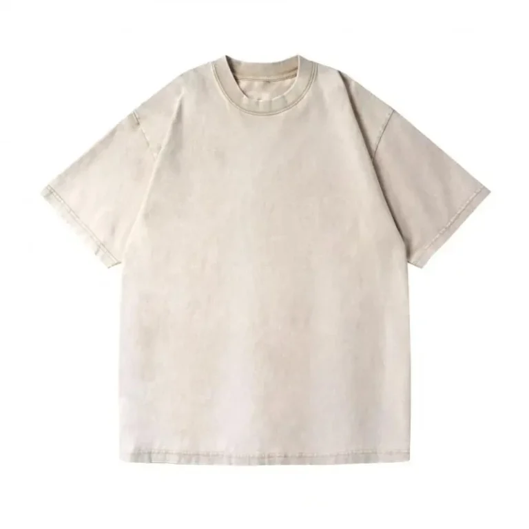 Unisex-Blank-Heavy-Cotton-Knitted-Loose-Fit-Breathable-Smart-Casual-Custom-Vintage-Washed-Mens-T-shirt-1