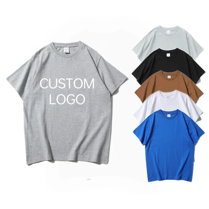Unisex-Custom-Graphic-Screen-Print-T-Shirt-100-Cotton-Gym-Clothing-Oversized-Mens-T-Shirts