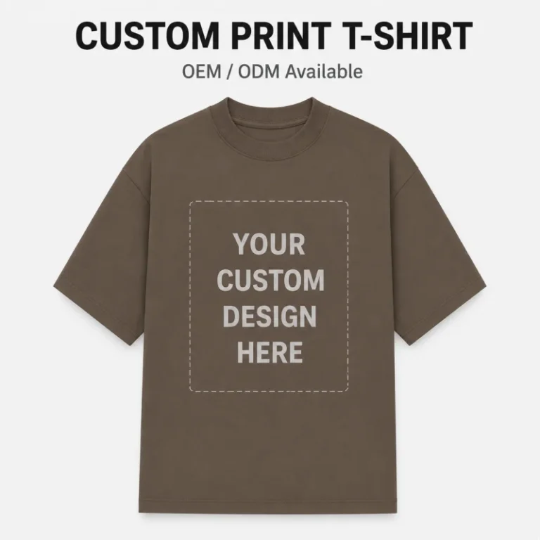 Unisex-Custom-Logo-T-Shirts-Mens-Casual-Sports-Style-Flock-Printing-100-Cotton-Short-Sleeve-Durable-and-Stylish