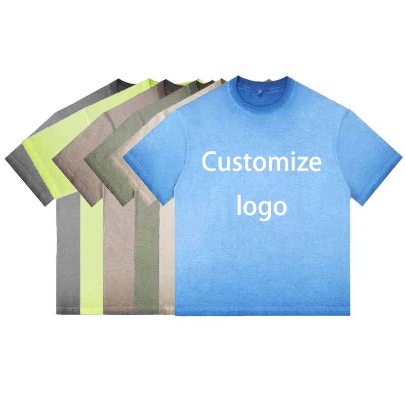 Unisex-Custom-Mens-Clothing-Solid-Pattern-T-Shirt-220-Grams-Round-Neck-Casual-Style-Blank-Design
