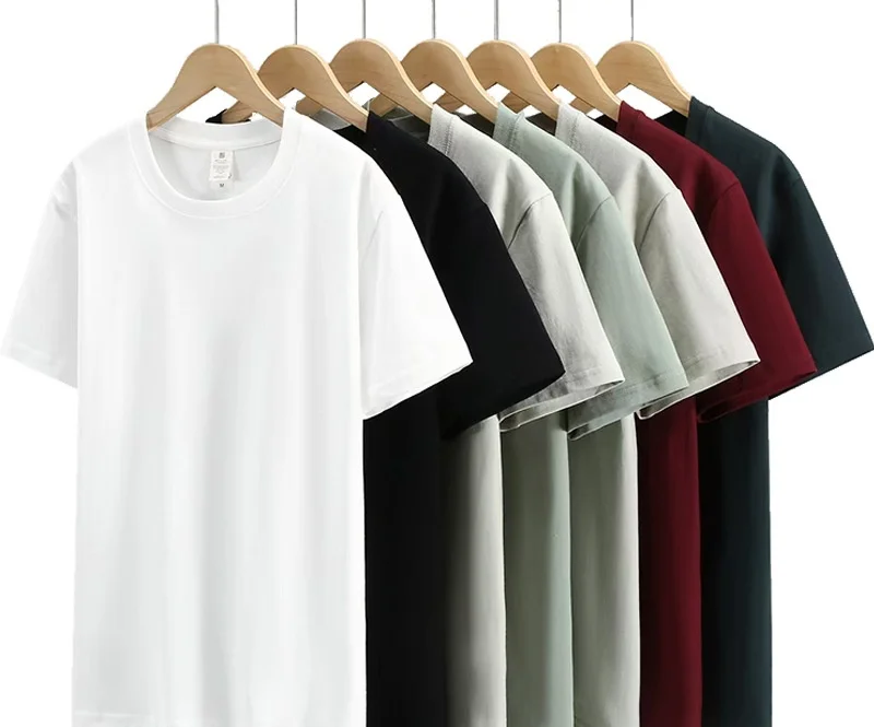 Unisex-Heavyweight-230gms-100-Cotton-T-Shirt-Breathable-Soft-Basic-Plain-Blank-T-Shirts-for-Men