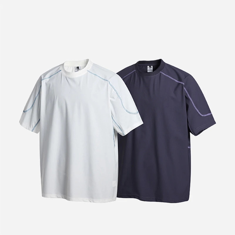 Unisex-Loose-Fit-Solid-Quick-Dry-Performance-T-Shirt-Breathable-Lightweight-Sports-Outdoor-Running-Custom-Logo