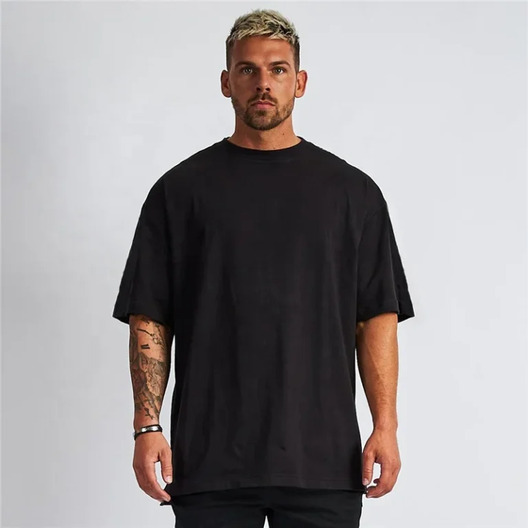 Unisex-Loose-Fit-t-Shirt-Custom-Oversized-T-shirt-With-Logo-100-Cotton-Plus-Size-Mens-Big-and-Tall-T-shirts