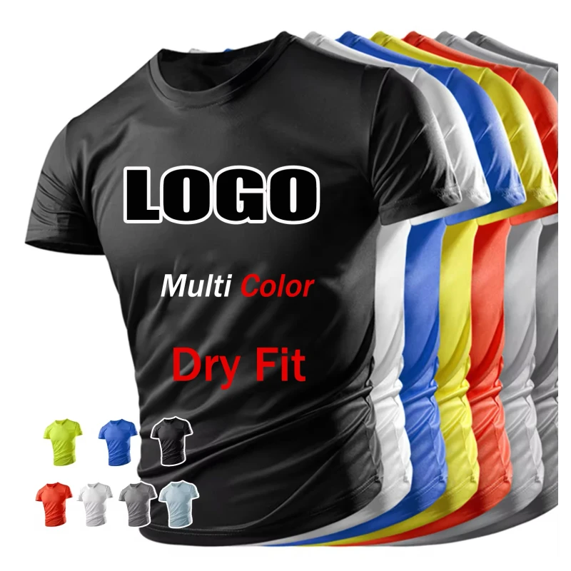 Unisex-Plain-Blank-Mens-Running-Tshirts-Training-Gym-Workout-Sport-T-shirt-Custom-Printing-Logo-100-Polyester-t-Shirt
