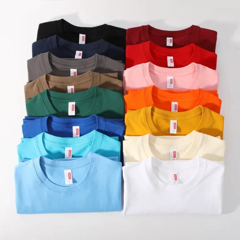 Unisex-White-T-Shirts-Plain-100-Cotton-Tee-Shirt-Oversized-Blank-Tshirts-Custom-Printing-LOGO