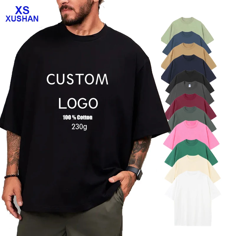 Vintage-230GSM-Unisex-T-shirt-High-Quality-100-Cotton-Soft-Breathable-Solid-Pattern-Short-Sleeve-Loose-Fit-Tee-Knitted-Fabric